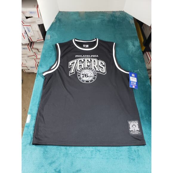 Philadelphia 76ers Jersey Size Extra Large Mens Black Ultra Game Basketball NWT - Picture 1 of 9